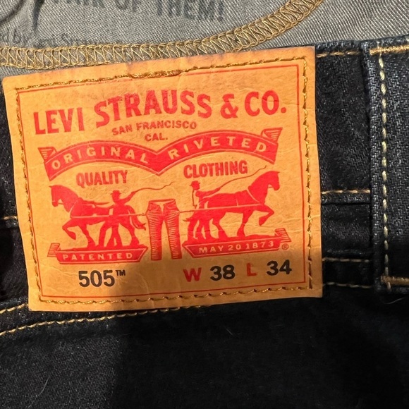 Men’s Levi’s 505 denim jeans size 38 X 34 - Picture 6 of 9